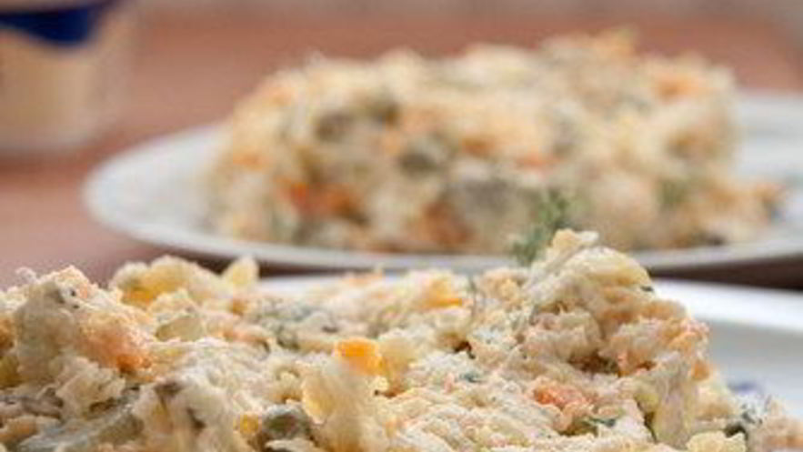 Рецепт оливье с утиной грудкой