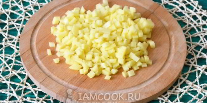 Рецепт оливье с ветчиной