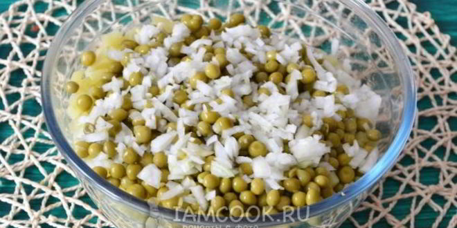 Рецепт оливье с ветчиной