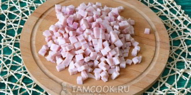 Рецепт оливье с ветчиной