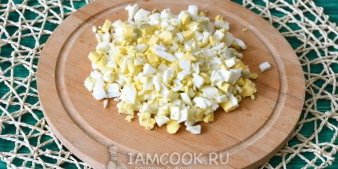 Рецепт оливье с ветчиной