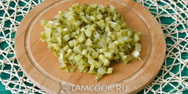 Рецепт оливье с ветчиной