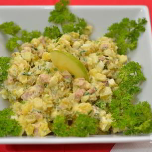 Рецепт Оливье с языком