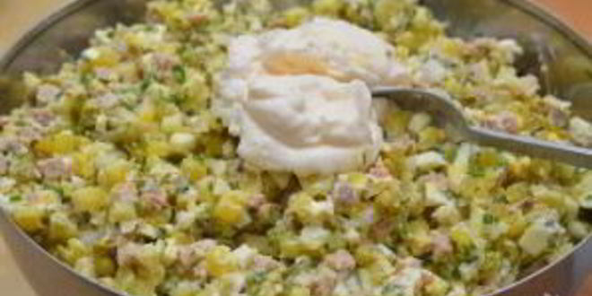 Рецепт оливье с языком