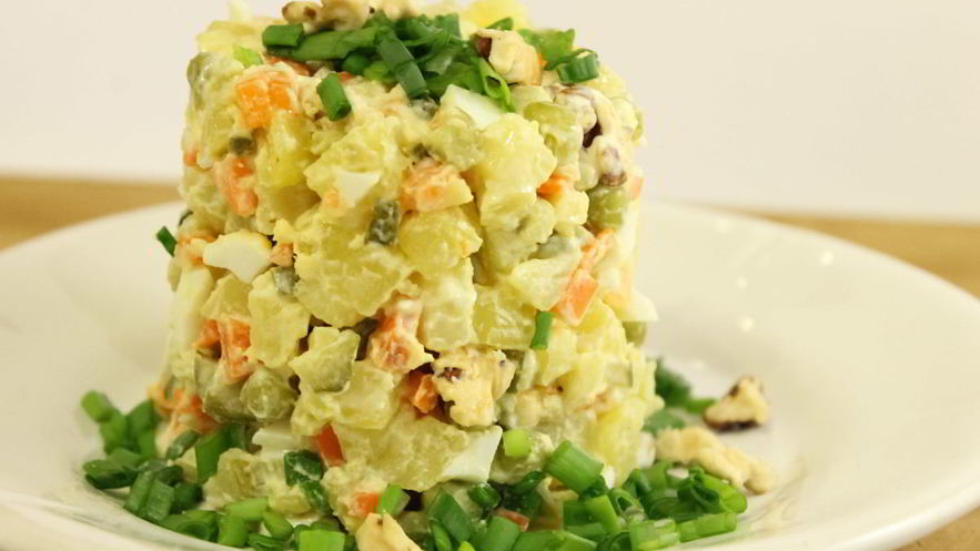 Рецепт оливье вегетарианский