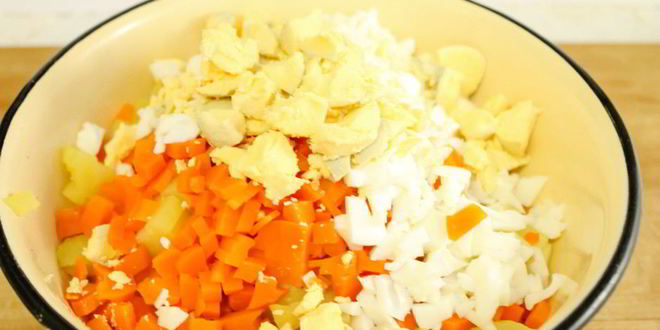 Рецепт оливье вегетарианский