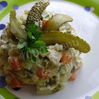 Рецепт Постного салата оливье с тофу