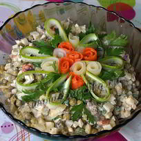 Рыбный оливье