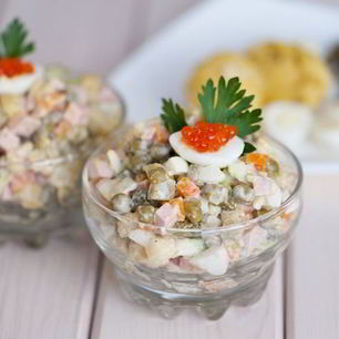 Рецепт Салата оливье без картофеля