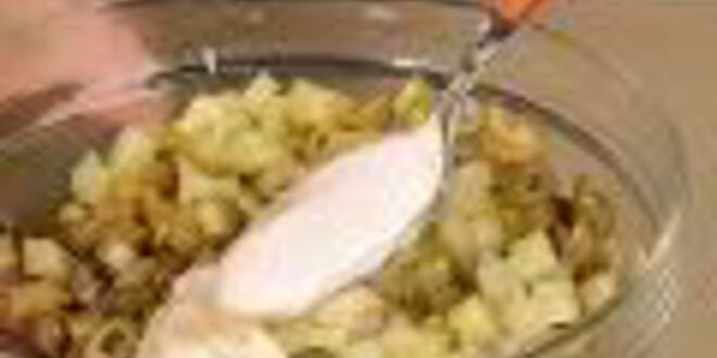 Рецепт салата оливье с острым майонезом