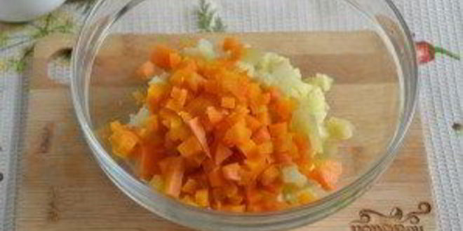 Рецепт салата оливье классический с колбасой