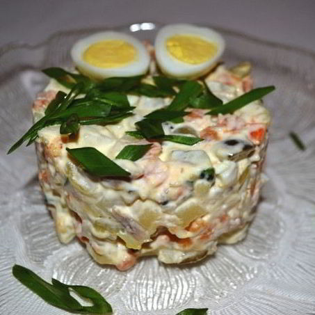 Рецепт Салата Оливье по-домашнему