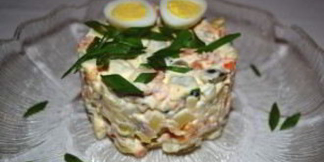 Рецепт салата оливье по-домашнему