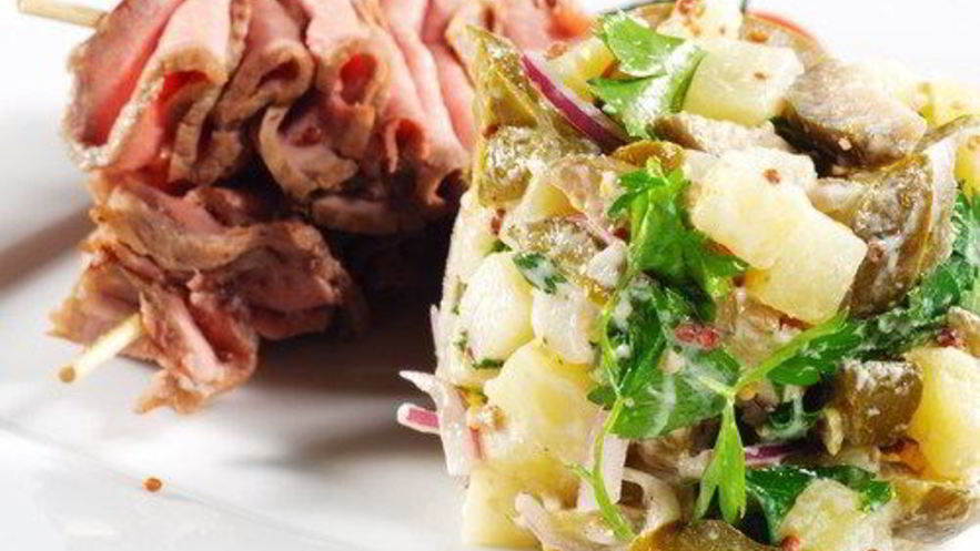 Рецепт салата оливье с кабачками