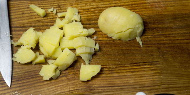 Рецепт салата оливье с креветками