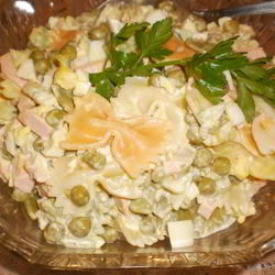 Рецепт Салата Оливье с макаронами