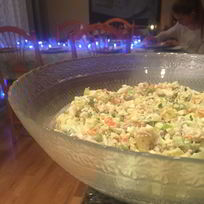 Салат оливье с мясом