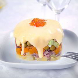 Рецепт Салата Оливье слоями