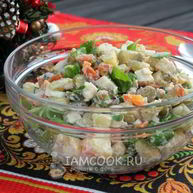 Рецепт Салата Оливье вегетарианский