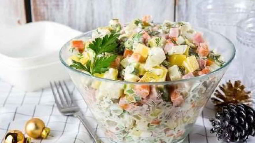 Рецепт салата оливье