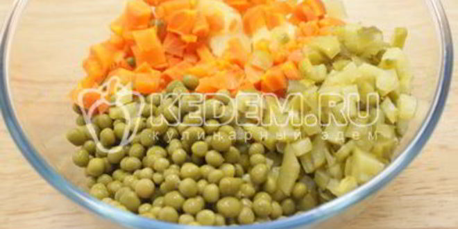 Рецепт салата с курицей праздничное оливье