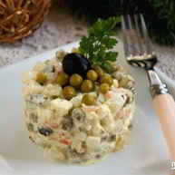 Рецепт Вегетарианского салата Оливье