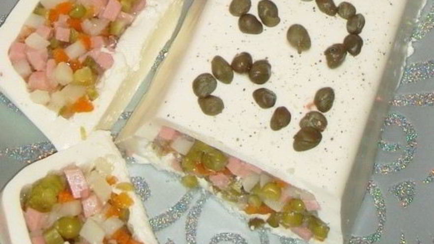 Рецепт заливного оливье