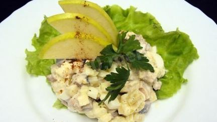 Рецепт Пикантного Салата Рассоле с картофелем говядиной и сельдью