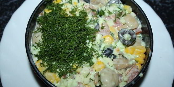 Рецепт праздничного салата