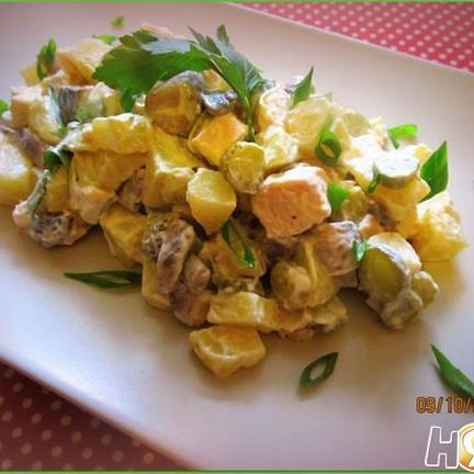 Рецепт Салата Деревенского с курицей