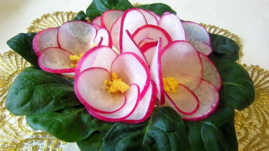 Рецепт салата фиалка