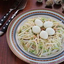 Рецепт Салата гнездо глухаря с капустой