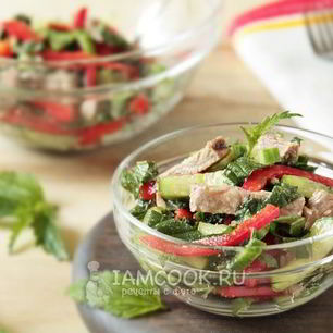 Рецепт Салата из крапивы с мясом