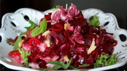 Рецепт Салата из красной свеклы