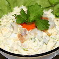 Рецепт Салата из рыбы горячего копчения