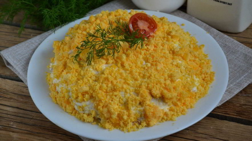 Рецепт салата из сайры