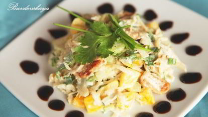 Рецепт Салата из сельдерея и курицы