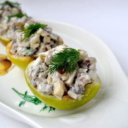 Рецепт Салата из сельди в яблоках