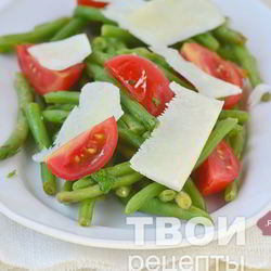 Рецепт Салата из стручковой фасоли
