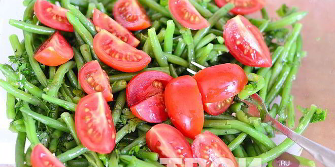 Рецепт салата из стручковой фасоли