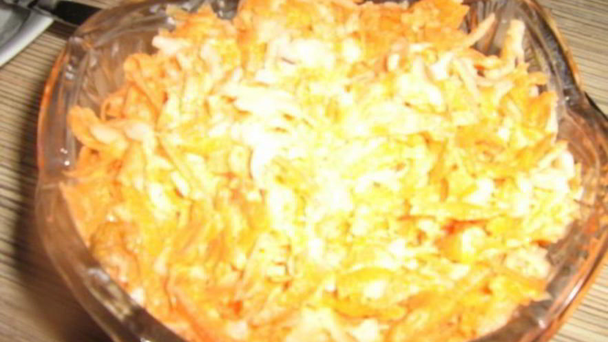 Рецепт салата из свежей моркови и редьки