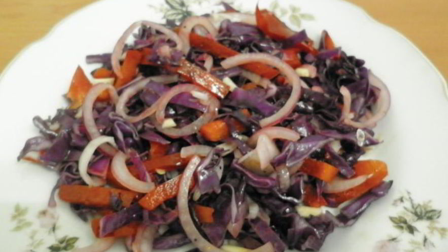 Рецепт салата красного