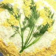 Рецепт Мимозы с плавленым сыром