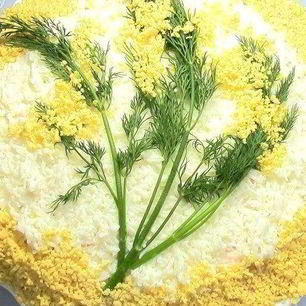 Рецепт Мимозы с плавленым сыром