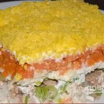 Мимоза с рисом