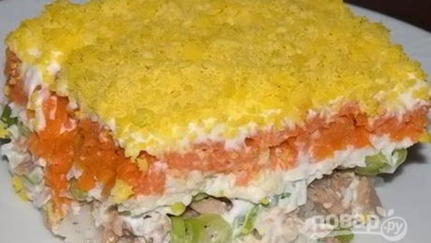 Рецепт мимозы с рисом