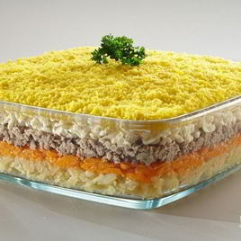 Рецепт Мимозы с сыром