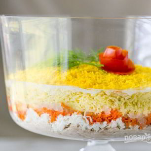 Рецепт Мимозы с тунцом