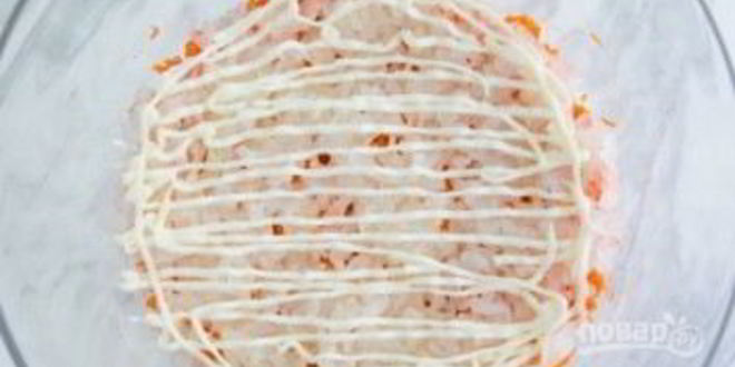 Рецепт мимозы с тунцом