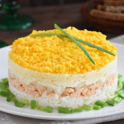 Рецепт Мимозы салат классический с сыром